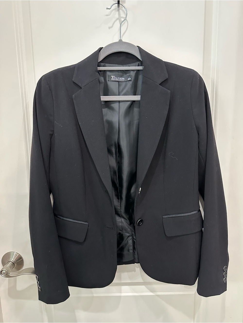 Tailored Black Double-Button Women's Blazer
